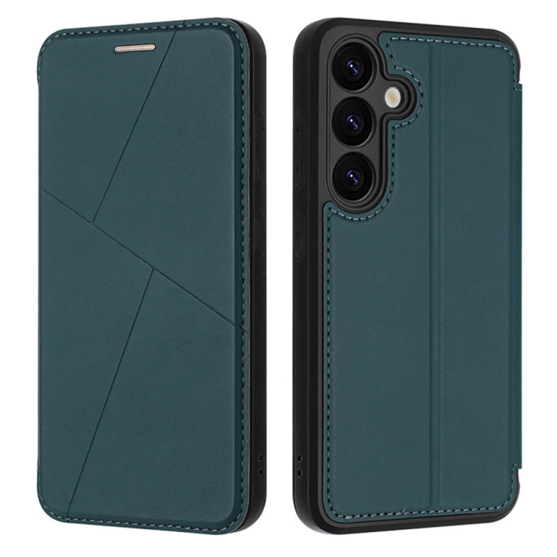 Capa flip para Samsung Galaxy S25 5G com fecho magnético e ranhura para cartões