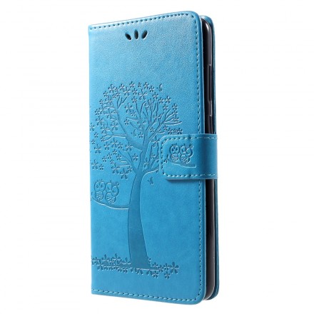 Samsung Galaxy A9 Tree and Owl Strap Case