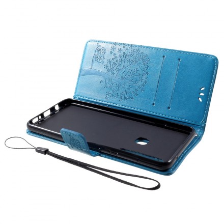 Samsung Galaxy A9 Tree and Owl Strap Case