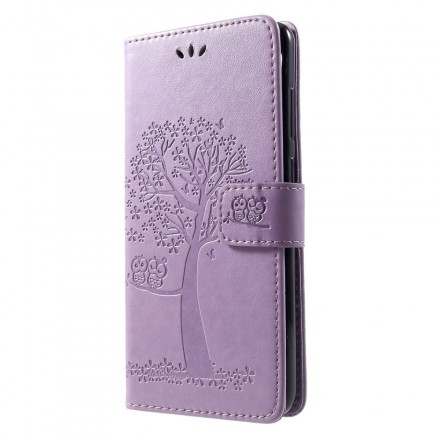 Samsung Galaxy A9 Tree and Owl Strap Case