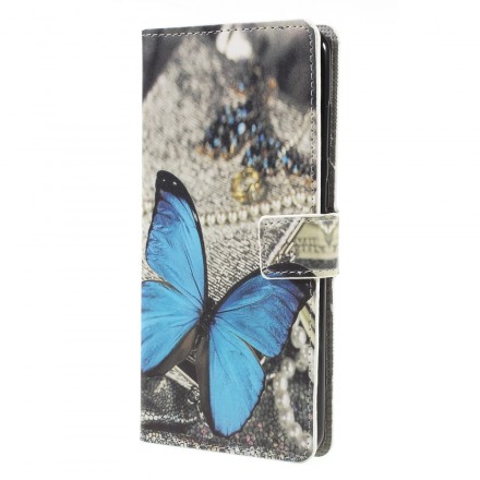 Samsung Galaxy A9 Capa Azul Butterfly