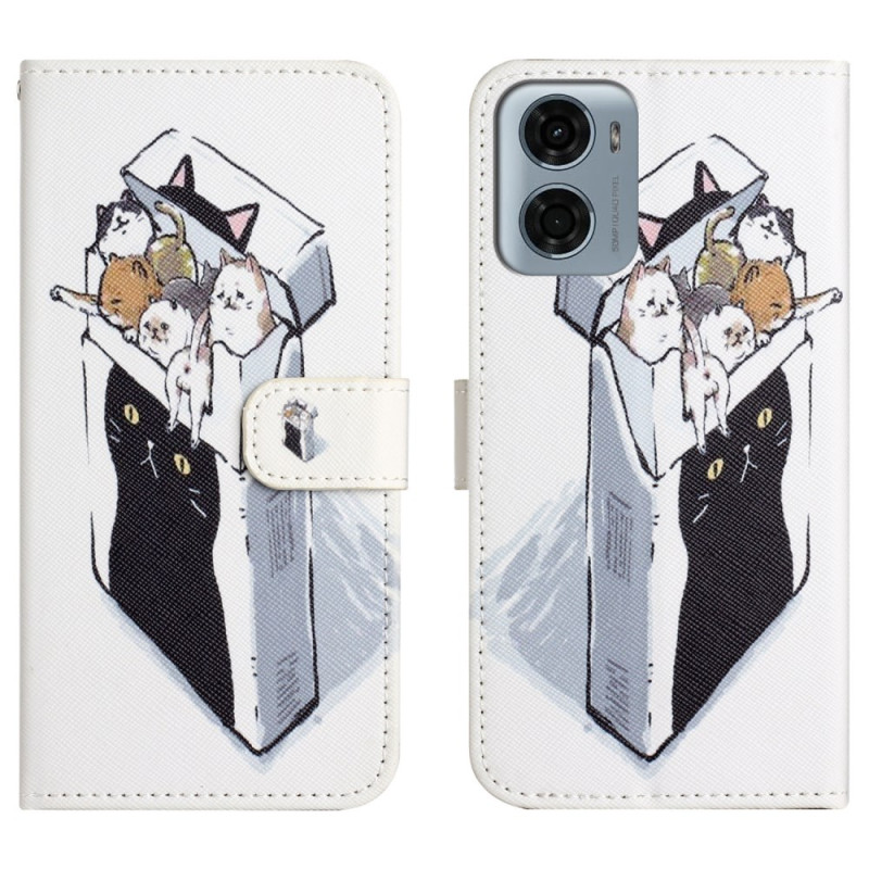 Capa para Moto G05 / E15 Cats in a Box