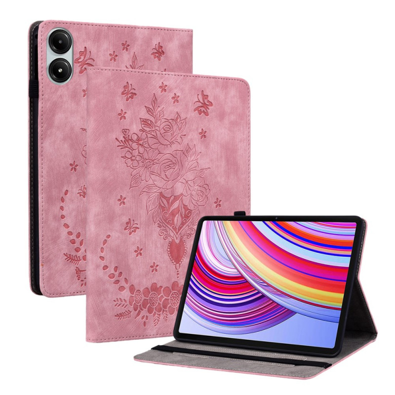 Capa Xiaomi Redmi Pad Pro / Redmi Pad Pro 5G Efeito camurça cor-de-rosa