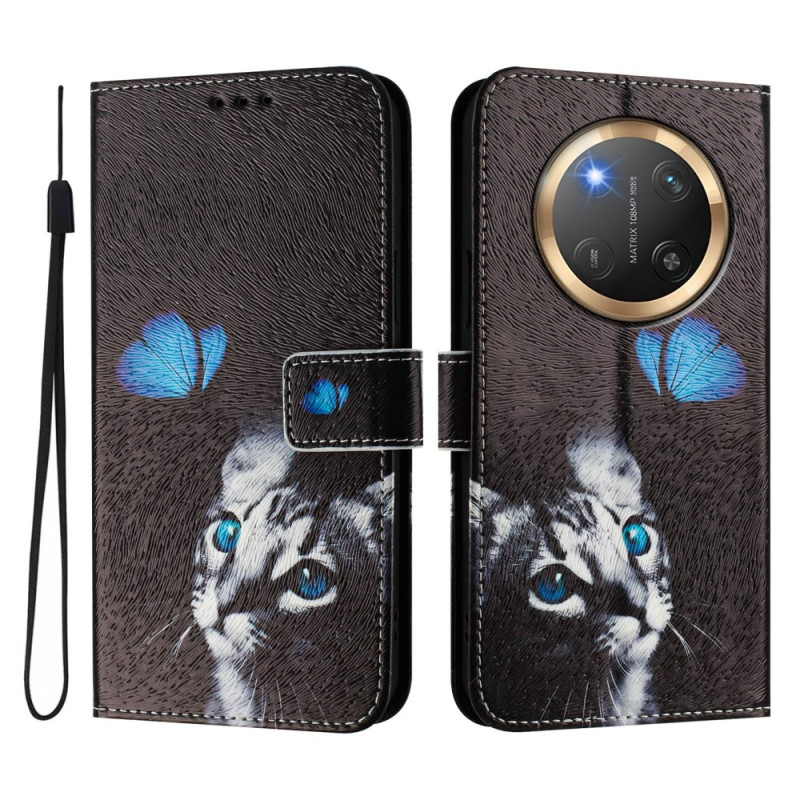 Capa para Honor Magic 7 Lite / X9c Butterfly and Cat