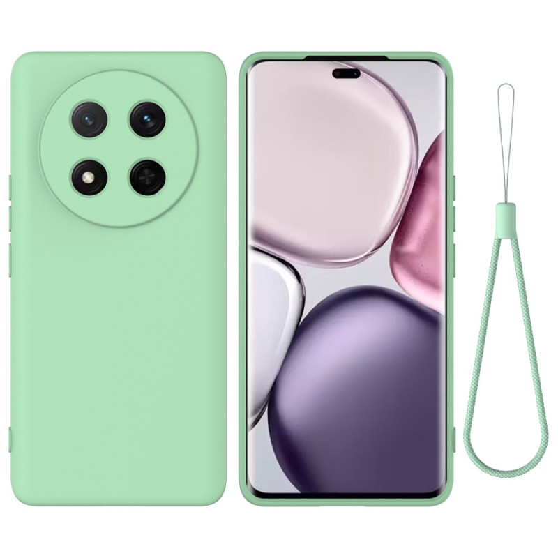 Capa de silicone líquida com cordão para Honor Magic 7 Lite / X9c