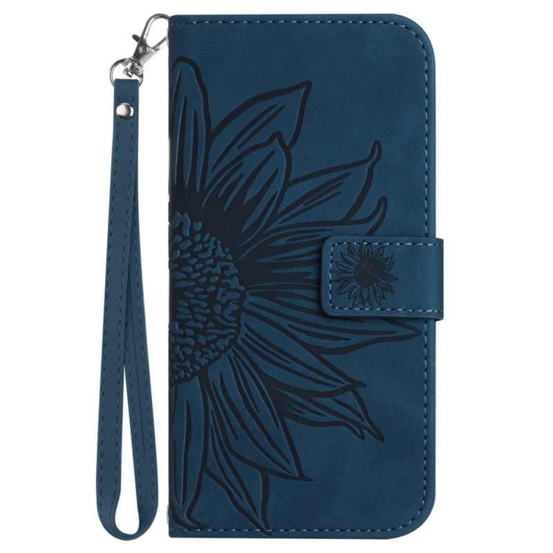 Capa com cordão de pescoço OnePlus 13R 5G Sunflower Footprint