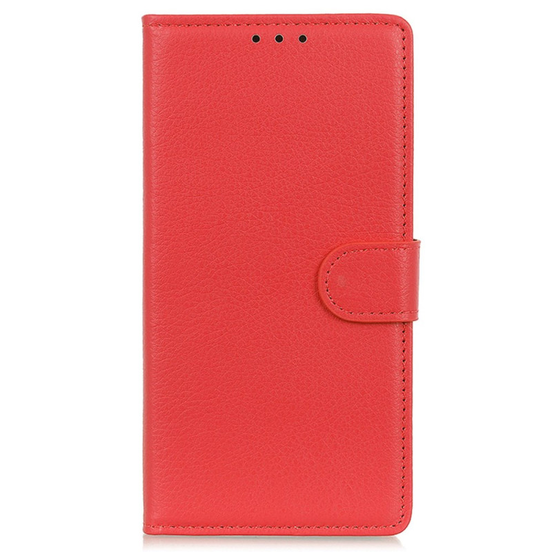 Housse Xiaomi Redmi Note 14 5G Simili Cuir Litchi Traditionnel