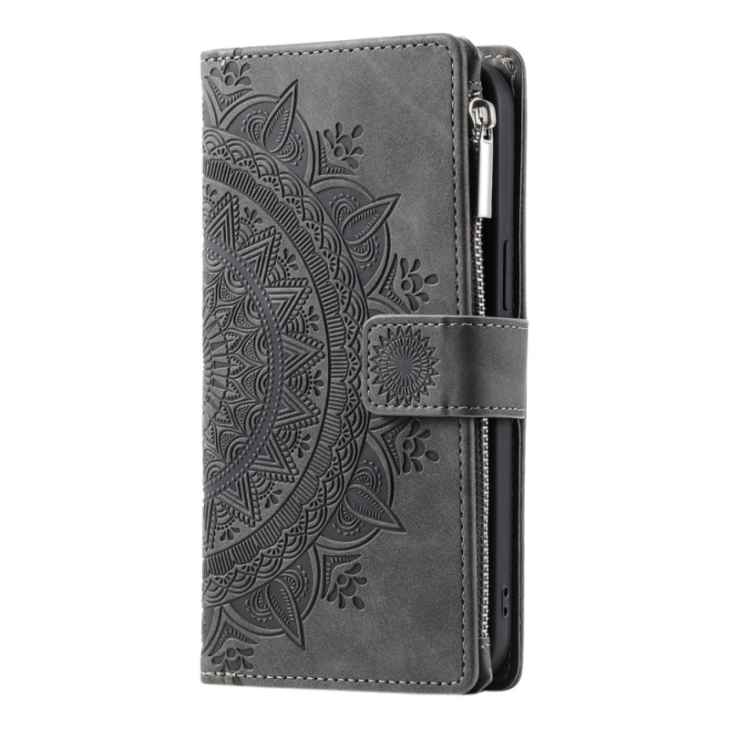 Capa Xiaomi Redmi Note 14 5G Efeito camurça Mandala Sol