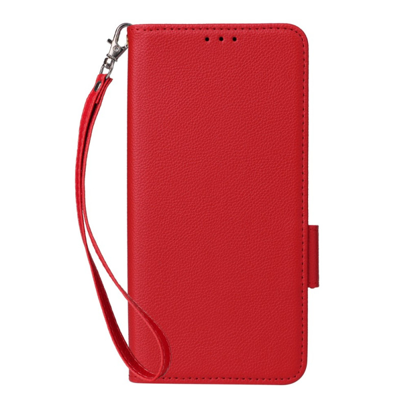 Oppo Reno 13 5G Capa
 em pele Litchi