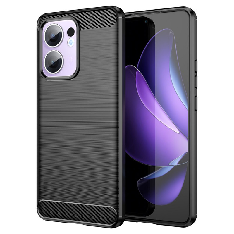 Capa Oppo Reno 13F 5G em fibra de carbono escovada