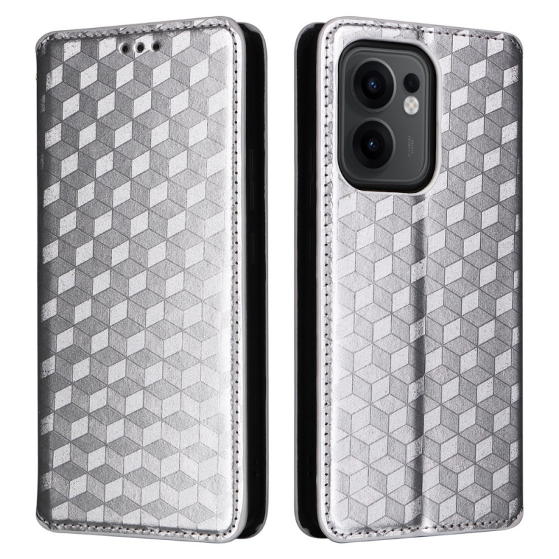 Capa flip Oppo Reno 13F 4G / 5G 3D Losanges