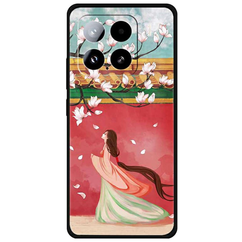 Capa Peach Blossom para mulher Xiaomi 15