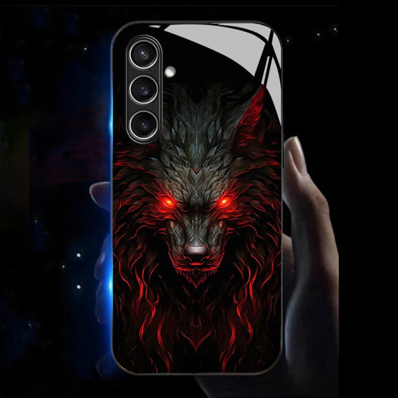 Coque Samsung Galaxy A56 5G Call Flash Series Loup aux Yeux Rouges