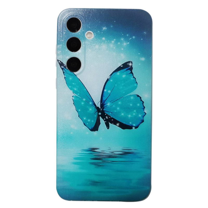 Capa borboleta azul para Samsung Galaxy A56 5G