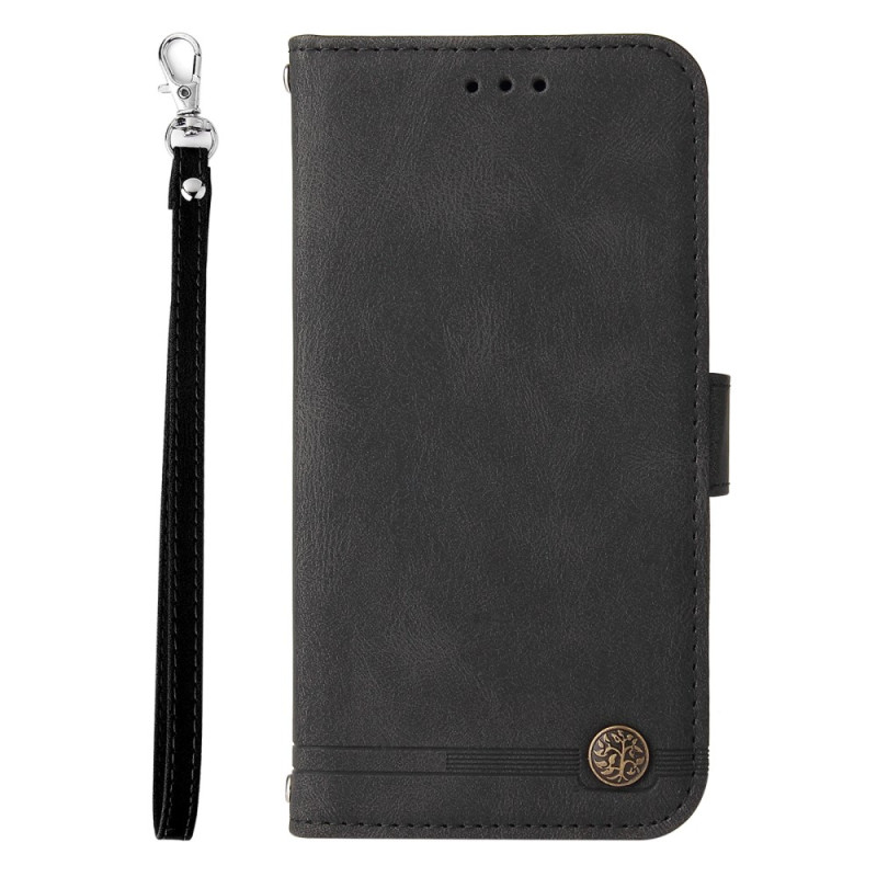 Capa decorativa com rebite e correia para Xiaomi 15