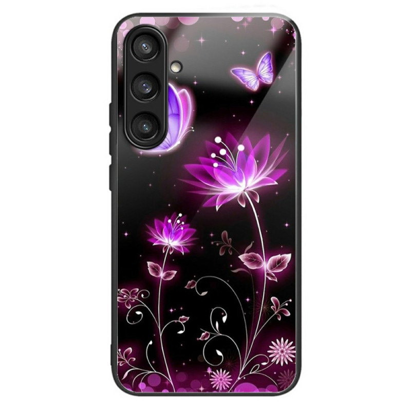 Capa de vidro temperado Samsung Galaxy A36 5G Padrão floral