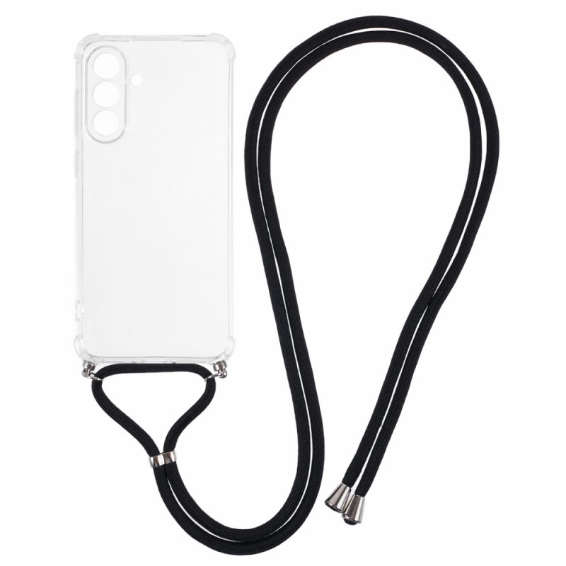 Capa com cordão transparente para Samsung Galaxy A36 5G