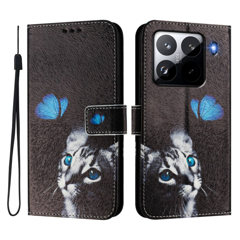 Capa Xiaomi 15 Pro Borboleta e Gato