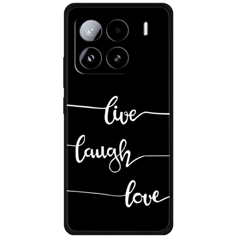 Capa TPU impressa à prova de choque para Xiaomi 15 Pro - Live Laugh Love