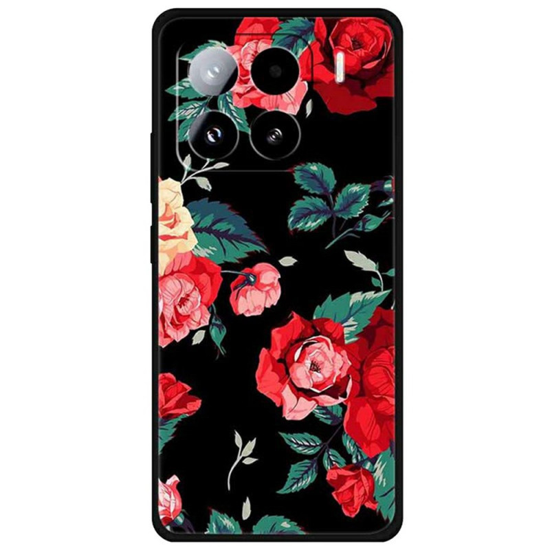 Capa Xiaomi 15 Pro Vermelho Floral