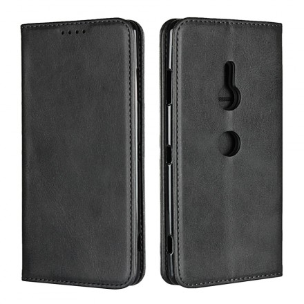 Capa Flip Cover Sony Xperia XZ3 Efeito Couro