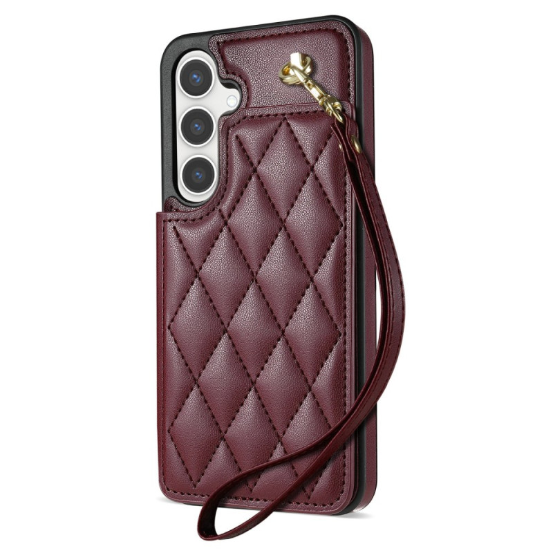 Capa Samsung GalaxyA16 4G / 5G Porta-cartões almofadada com cordão de segurança