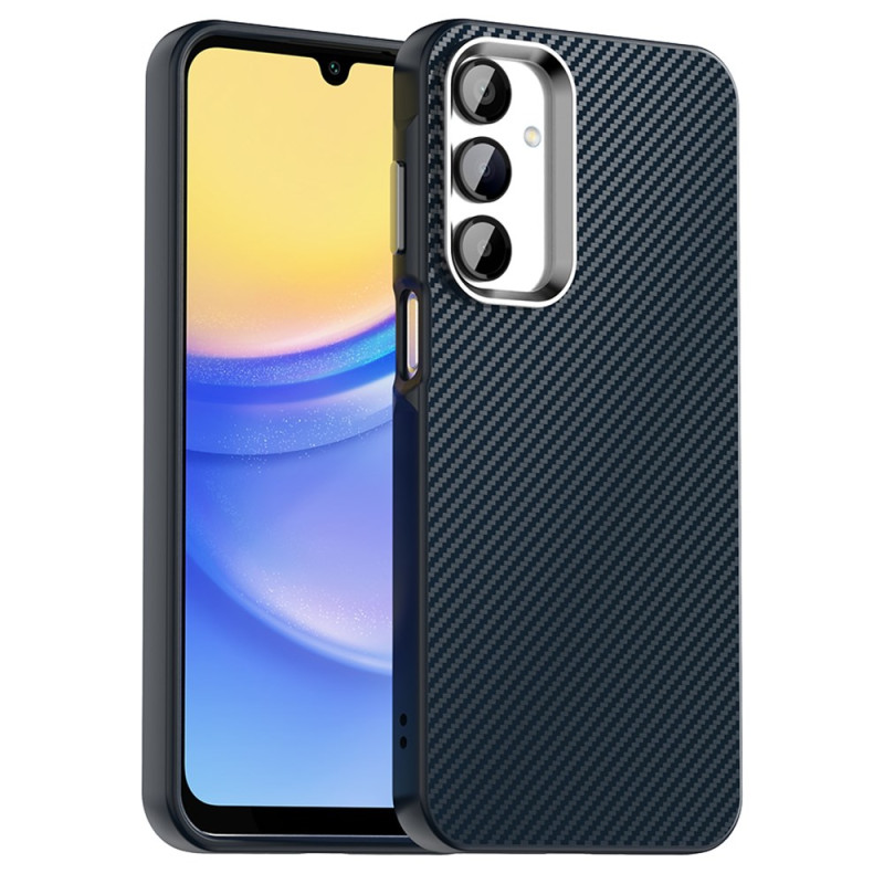 Capa para Samsung Galaxy A16 4G / 5G híbrida com textura de fibra de carbono