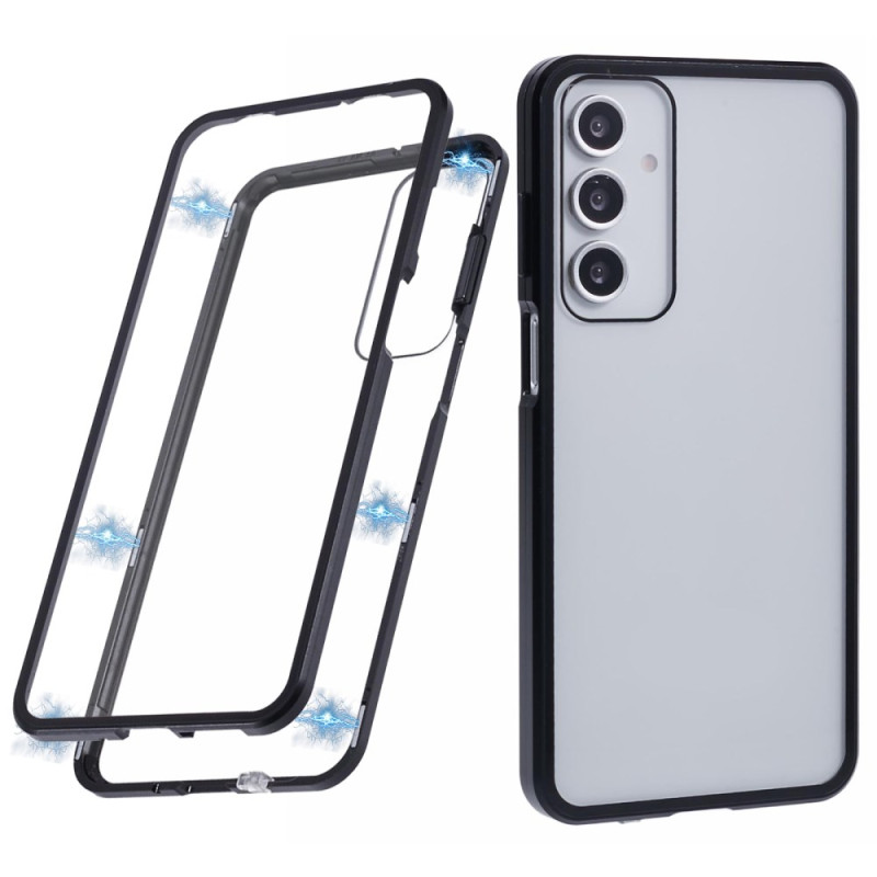 Capa de vidro temperado dupla face para Samsung Galaxy A16 4G / 5G com armação de metal