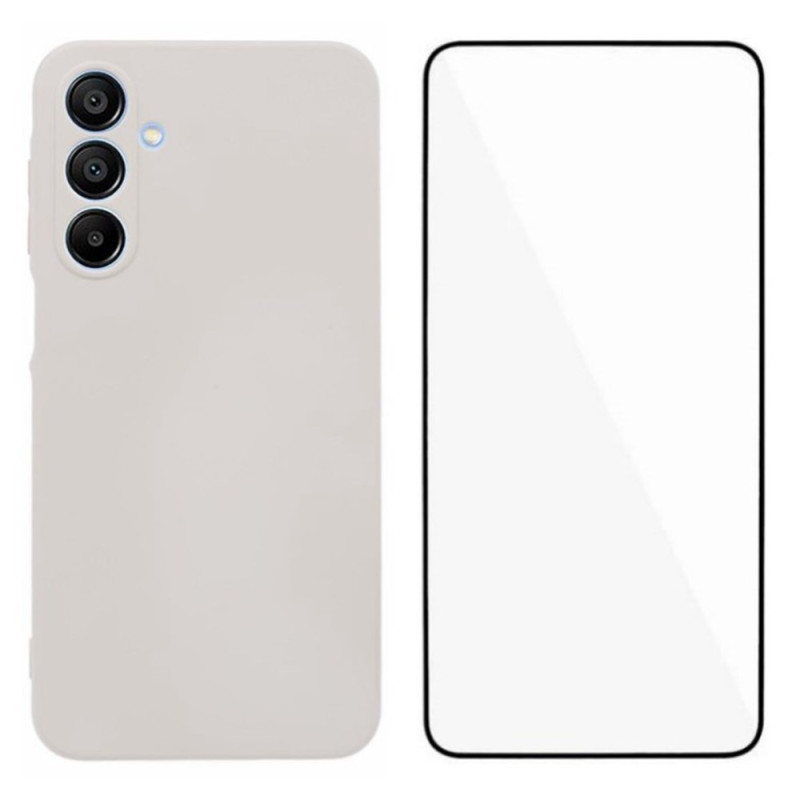 Samsung Galaxy A16 4G / 5G Capa de Silicone Flexível com Protetor de Ecrã