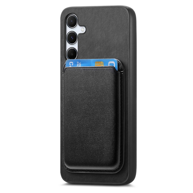 Capa para Samsung Galaxy A55 5G Suporte magnético amovível para cartões