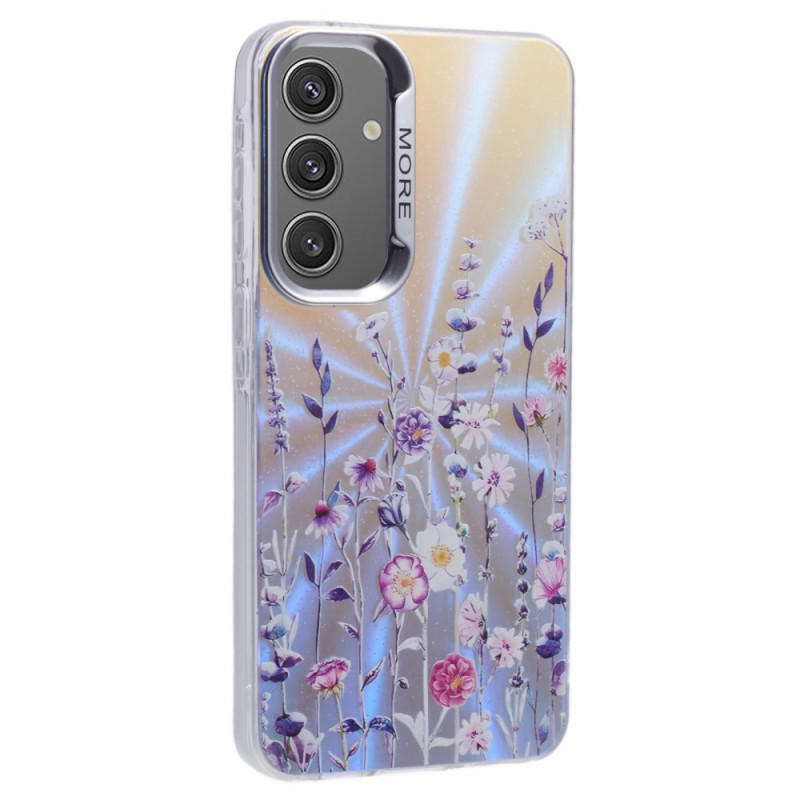 Capa para Samsung Galaxy A55 5G Textura Laser Padrão Floral