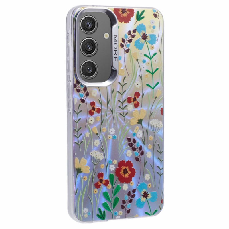 Capa para Samsung Galaxy A55 5G Textura Laser Padrão Floral