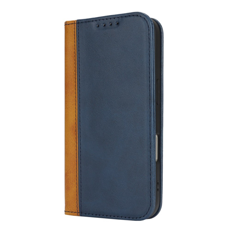 Capa Flip Cover iPhone 16 Design Bicolore