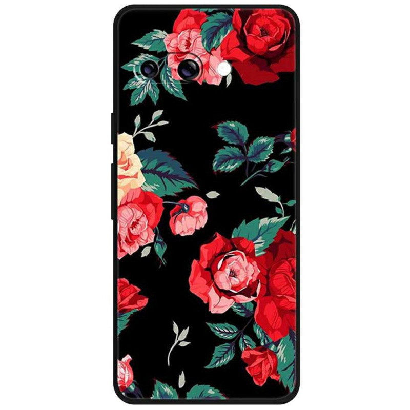 Capa para Google Pixel 9A Flores vermelhas