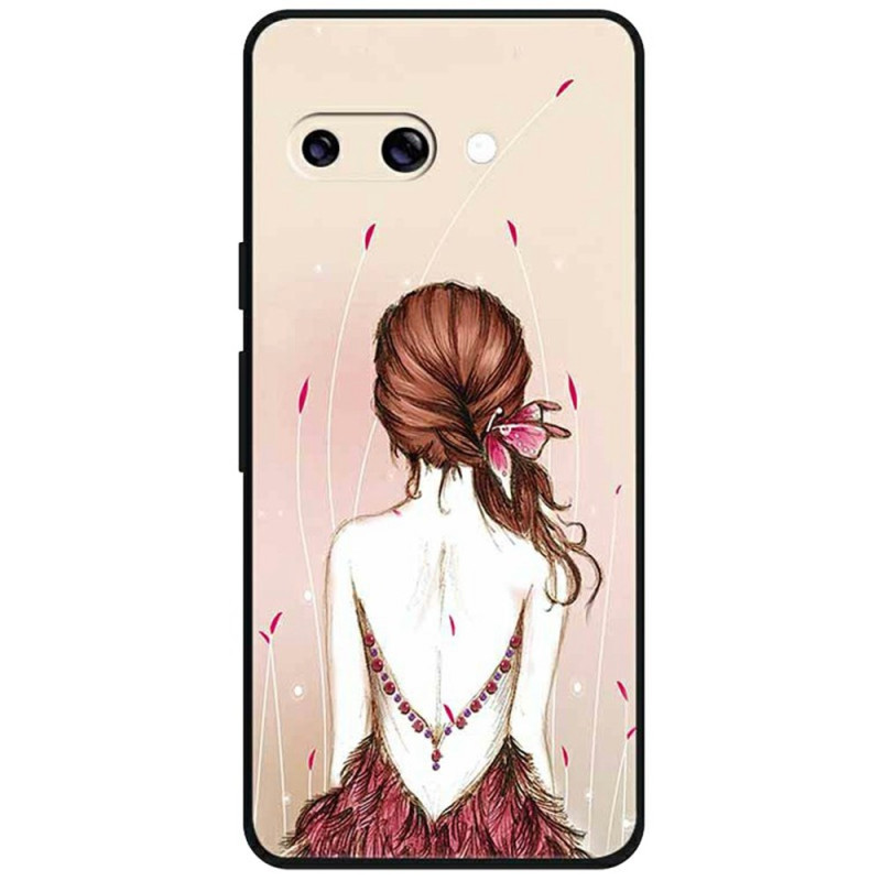 Capa para Google Pixel 9A Girl Outline