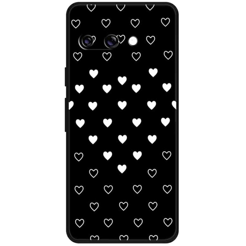 Capa para Google Pixel 9A White Hearts