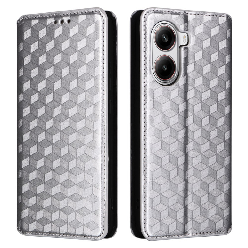 Capa Flip Cover Poco X7 Pro 5G 3D Losanges