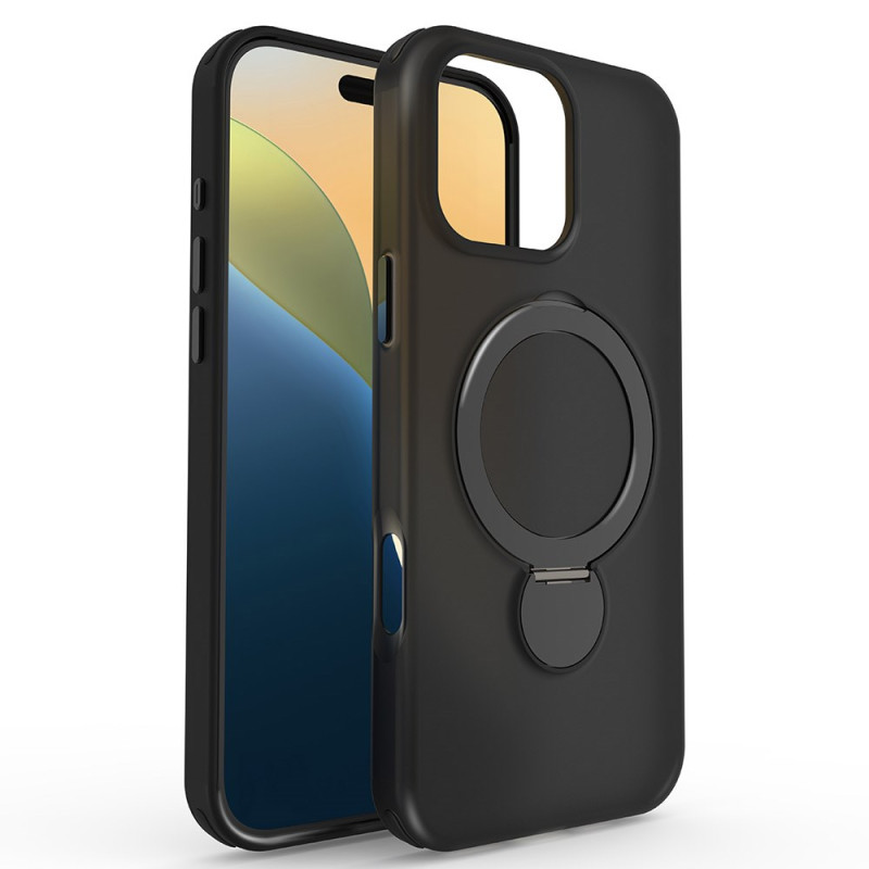 Capa magnética para iPhone 16 Pro com suporte rotativo de 360