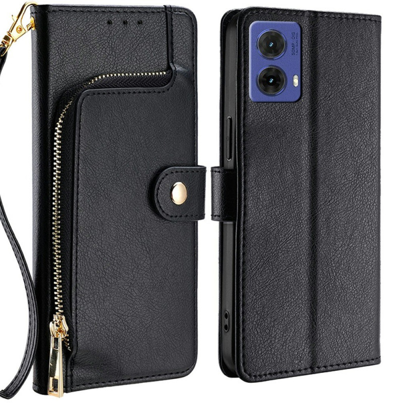 Capa para Moto G85 5G Estojo
 com fecho de correr