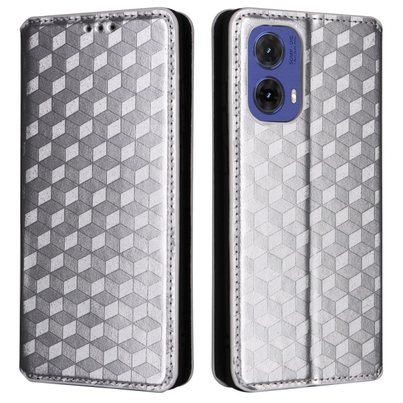 Capa Flip Cover Moto G85 5G 3D Losanges