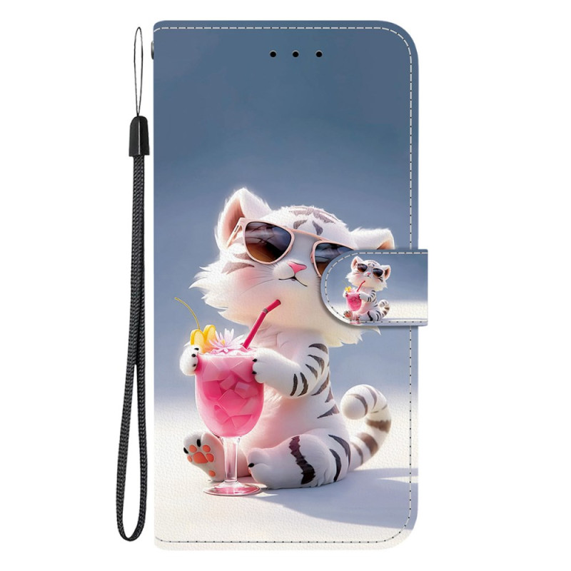 Capa para Moto G55 5G Tiger Cartoon