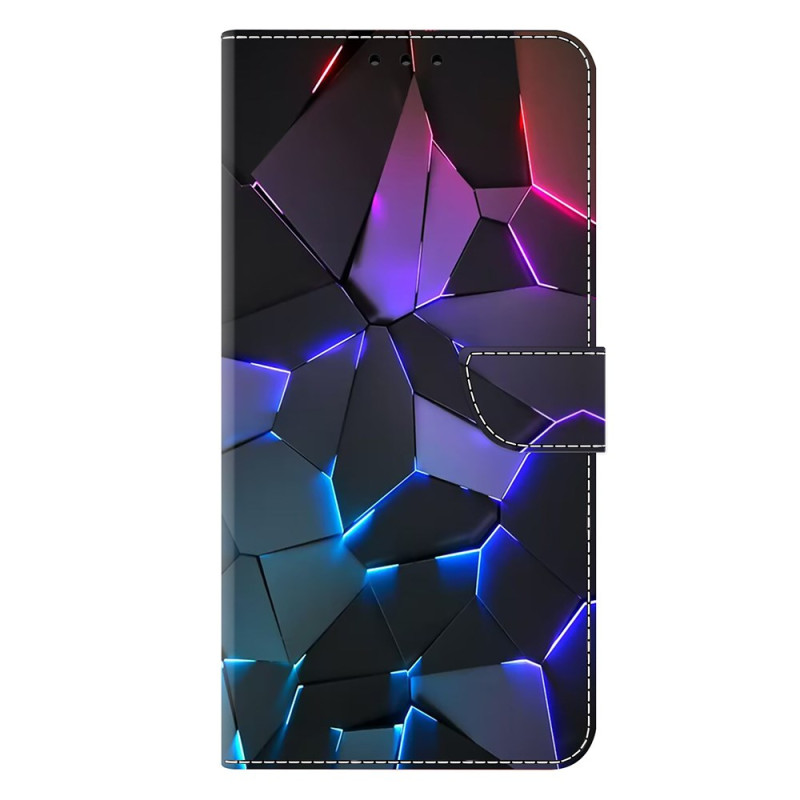 Capa para Moto G55 5G Padrão Crackle Azul