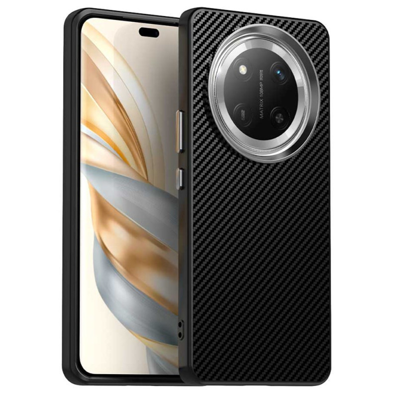 Capa de proteção híbrida Honor Magic 7 Lite 5G com textura de fibra de carbono