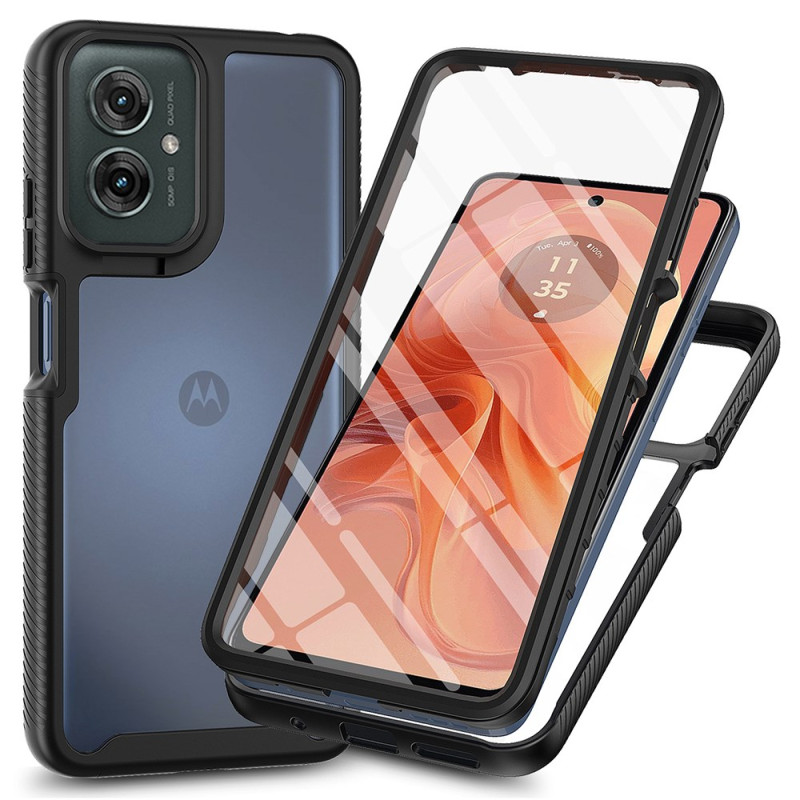 Capa Motorola Moto G55 5G Borda de silicone e película para ecrã