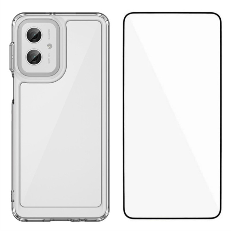 Capa reforçada para Moto G55 5G com protetor de ecrã