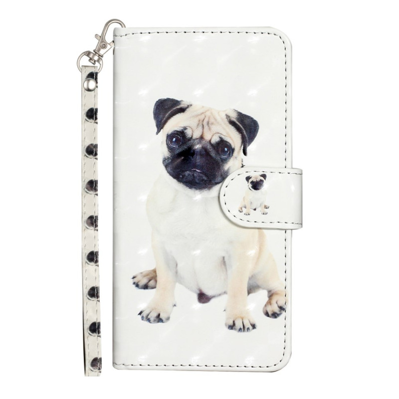 Capa para o Moto G35 5G Pug Strap