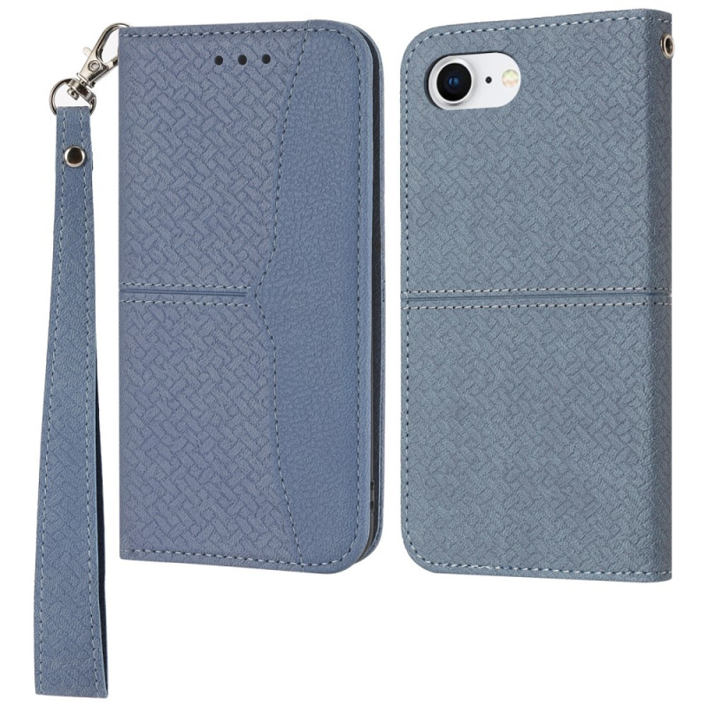 Capa para iPhone 16E Friso texturado com correia