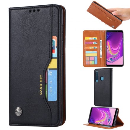 Capa Flip Cover Samsung Galaxy A9 Capa de cartão em pele