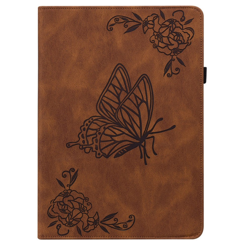 Capa borboleta com efeito de camurça para o Huawei MatePad SE 11