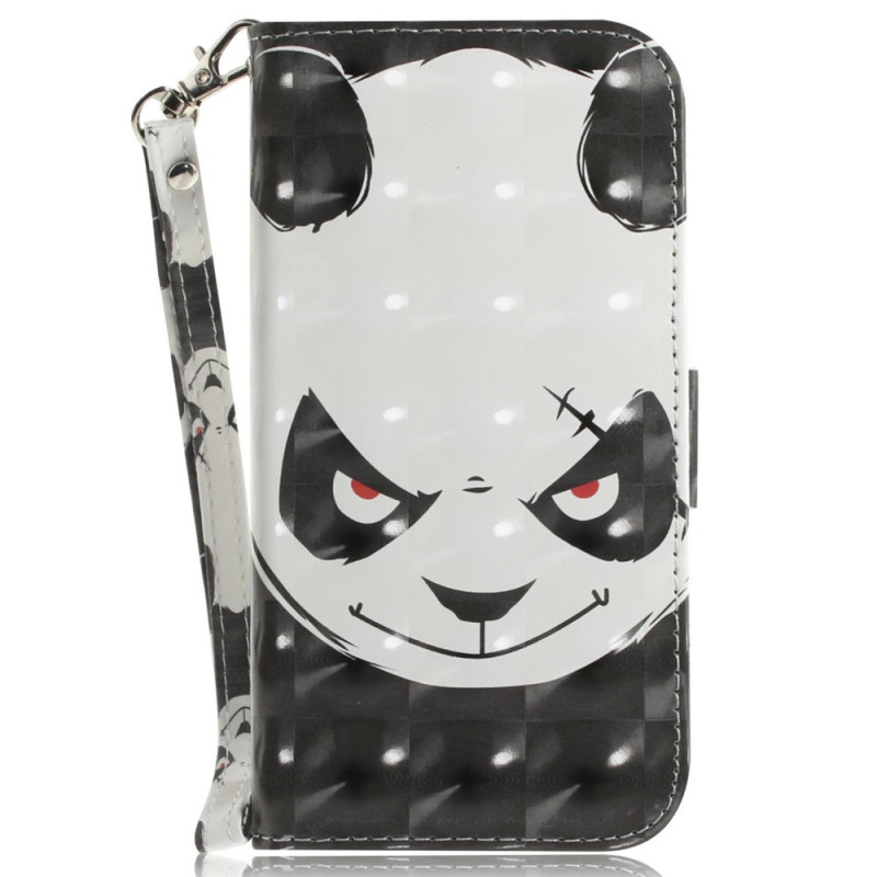 Capa
 com cordão de pescoço Realme C75 Angry Panda